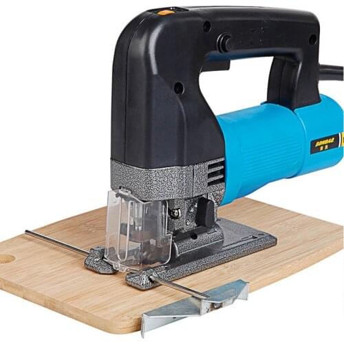 750W Chainsaw Hand Laser Guide Jig Saw 6 Variable Speed Metal Cutting Jigsaw Metal Cutting Power Tool 20 Pieces Blades Wrench