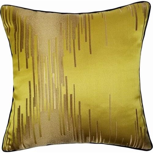Modern Geometric Lines Sofa Cushion Cover Branches Pattern High-grade Ginger Pillowcases Home Bed Decoration Pillow Cases