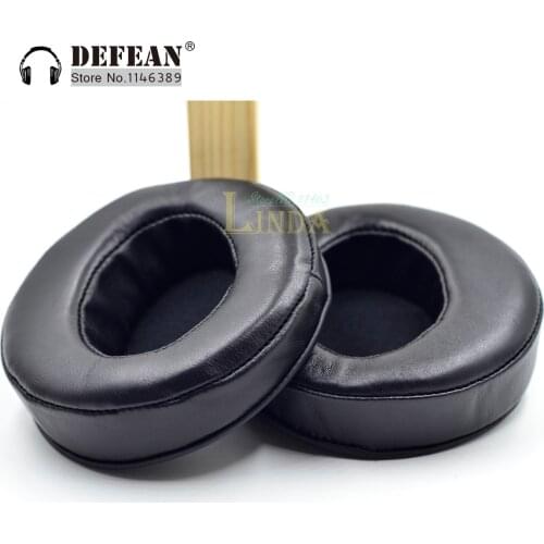110mm Angle Genuine Leather Sheepskin Ear Pads Cushion Replacement for headphone