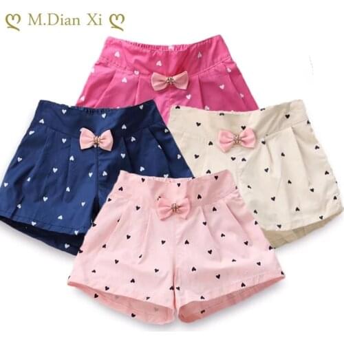 4-12Y Girls' Shorts All-match Summer Thin Western Style Childrens Clothing Loose Wide-legged High-waisted Flower Shorts