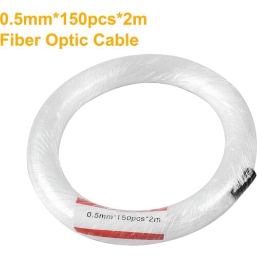 0.5mm*150PCS*2M End Glow Light-Guide Fiber Optic Car Atmosphere Light Bar Decorative Luminous Line Starry Sky