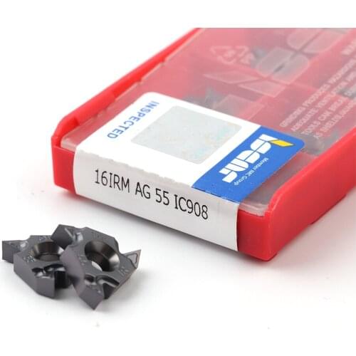 10pcs 16ERM 8UN 10 12 14 16 18 20 24 UN Thread turning tools Carbide Insert Threading Lathe Cutting of machining tools