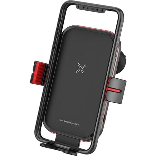 15W Qi Car Wireless Charger Car Phone Vehicle Holder Electric Holder Wireless Quick Charger For iPhone X XS 8 Samsung S9