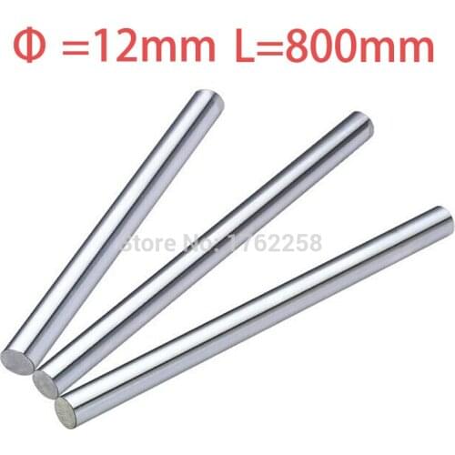 2PCS 12mm x 800mm Linear Shaft 3D Printer Cylinder Liner Rail Axis CNC Parts