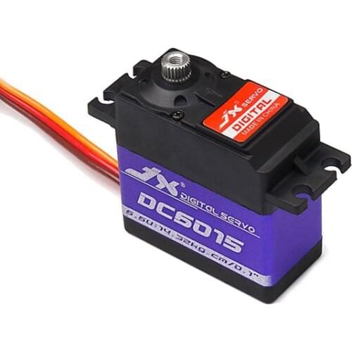 JX Servo DC6015 14.32kg Core Metal Gear High Torque Digital Servo For RC Models Airplane Car Helicopter Boat