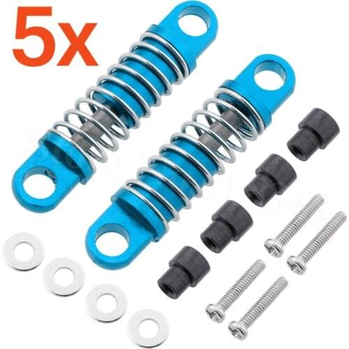 5pairs/lot Aluminum Shock Absorber RC Upgrade part for WLtoys 1/28 RC Car K969 K989 K999 P929 4WD Short Course Drift