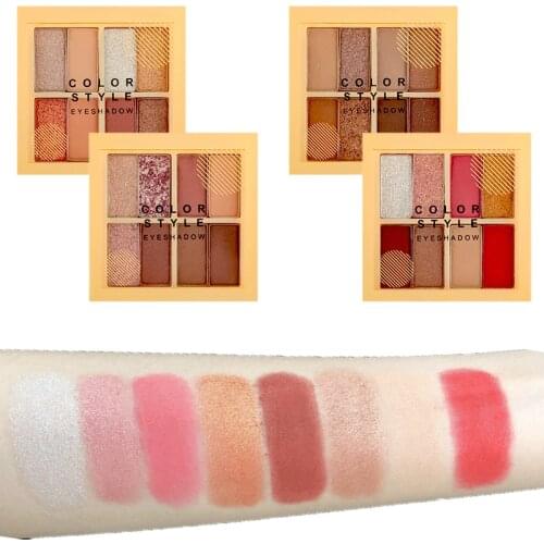 8 Colors Eyeshadow Palette Matte Shimmering Naturally Long Lasting No Smudging Eye Shadow Eyeshadow Palette Makeup Cosmetic