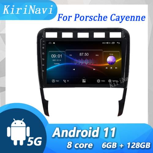 Kirinavi 9'' Android 10 Car Radio For Porsche Cayenne S GTS Car Dvd Multimedia Player GPS Navigation 6+128G Autoradio 2002-2010
