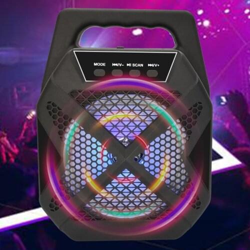 Wireless Bluetooth-compatible Speaker Multifunctional Outdoor Portable Loudspeaker Loudspeaker Microphone K Song Music Audio