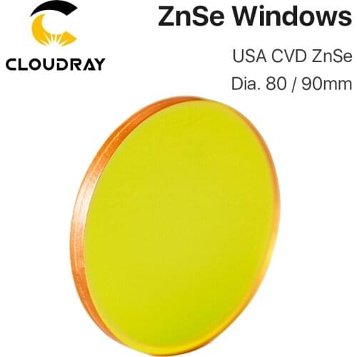 Cloudray Protective Windows 80/90/100mm Diameter 3mm Thickness PVD/CVD ZnSe Material for Protective Laser Head