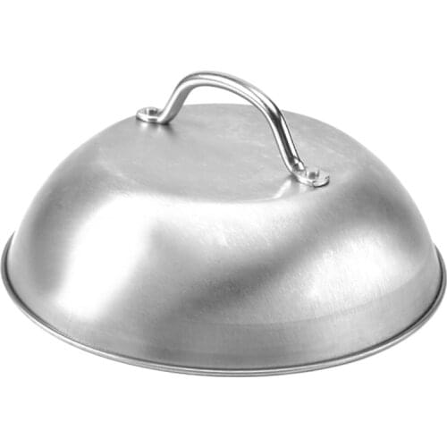 Stainless Steel Steak Cover Thicken Western Restaurant Western Food Cover Hand Handle Steak Cover Hemispherical Cover