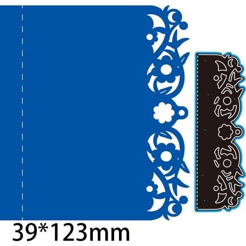 Metal Cutting Dies Scrapbooking FLOWERS LACE Cutting Dies Stencil DIY Card Paper Craft Embossing Folder Template 39*123mm