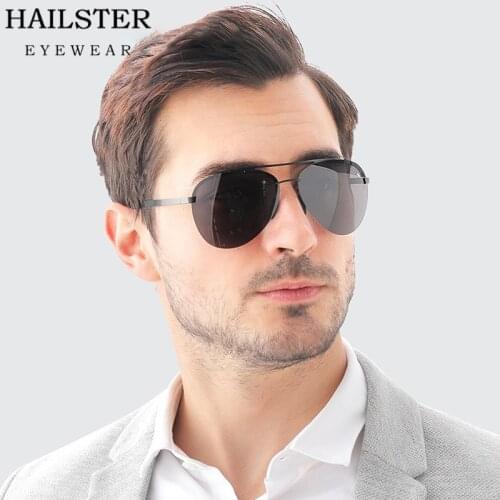 【LPAILON 】 2021 New nylon polarized sunglasses for men, fashion European and American screwless small frame sunglasses for male