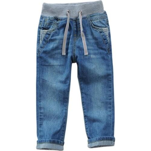 High quality Spring Autumn Soft childrens trousers kids Boys baby jeans children Pant Casual Cotton Denim Teenager Pencil Pants