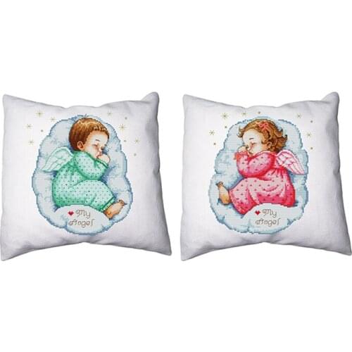 Everlasting Love Sleeping Angel Baby Ecological Cotton Chinese Cross Stitch Kits Printed DMC 11CT DIY Gift Wedding Decoration