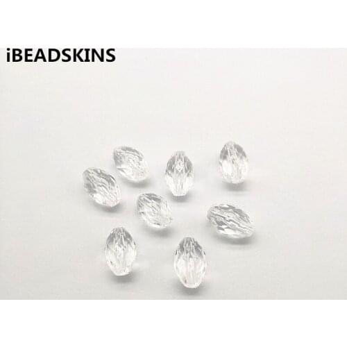 New arrival! 17x11mm 440pcs Clear acrylic Faceted egg-shape beads for Necklace,Earrings parts,hand Made Jewelry DIY