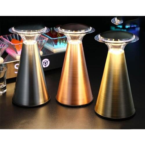 Rechargeable Led Night Lights Touch Sensor Led Bar Table Lamps Bedroom Bedside Lamp Restaurant Table Decoration USB Night Light