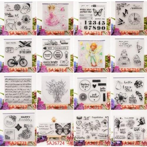 Clear Silicone Rubber Seal Stamp For DIY Album Scrapbooking Photo Card Decor