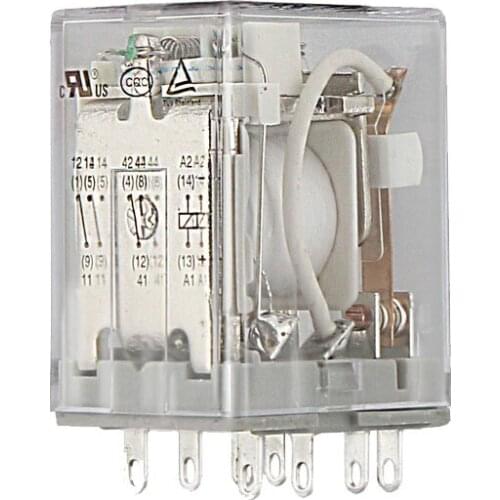 ABB High power small intermediate relay electromagnetic relay CR-MX024DC2L CR-MX230AC2L MY2NJ DC12V DC24V AC110V AC220V 8feet