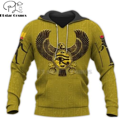 Mysterious retro ancient Horus Egypt goddess Pharaoh totem 3d hoodies/Sweatshirt Winter autumn funny long sleeve streetwear-14