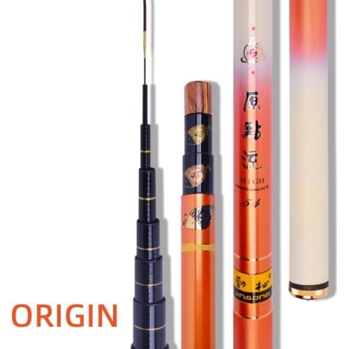 Jinsong Origin Stiff Tele Pole Fast Carbon Telescopic Fishing Rods 4.5m5.4m6.3m7.2m Light Weight