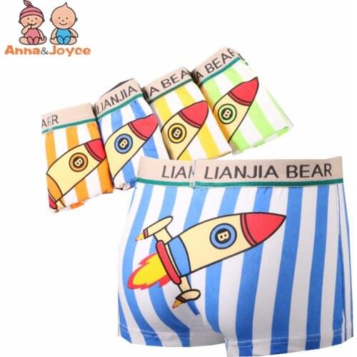 3Pc/lot Boys Boxer Cartoon Underwear Children Panties Baby Boy Underwear Panties Boy Gifts Suit 2-10years