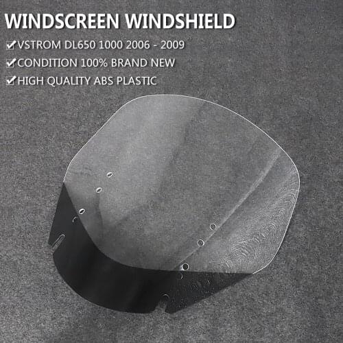 For Suzuki Vstrom V-strom DL 650 1000 DL1000 DL650 Motorcycle Windscreen Windshield 2006 - 2009