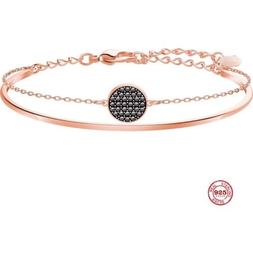 2020 New Fashion Charm Pure 925 Silver Original 1:1 Copy, Fashion Level Two-in-one Bracelets Women Luxury Jewelry Gifts