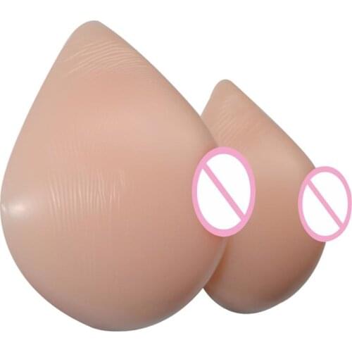 1400G/Pair Triangle Shape Realistic Artificial Silicone Breast Form Boob Enhancer Chest Bust Tits For Corssdrrsser