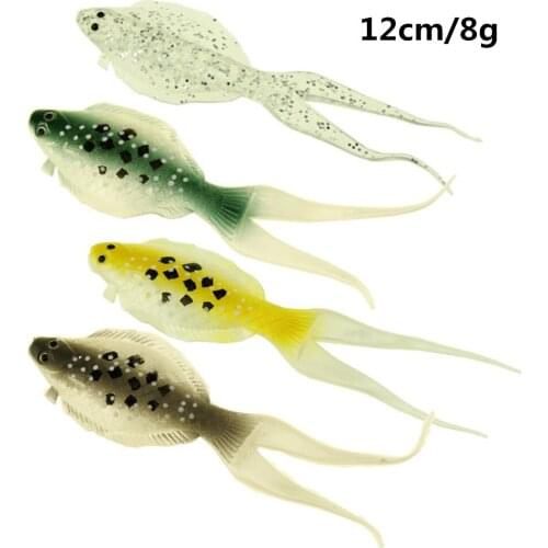 2PCS 8g 12cm Soft Lures Fishing Lures Artificial soft Fishing Baits Squat Fishing Fish Jigging