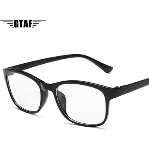 2020 Fashion Square Glasses Clear Frame Women Spectacle Myopia Glasses Men Black Red Eyeglasses Frame Optical Frames Clear UV400