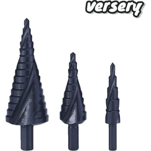 4-12/4-20/4-32mm HSS Step Drill Bit Plastic Pagoda Drill Nitride Hole Saw for Steel Plate Iron Aluminum Alloy Metalworking tools