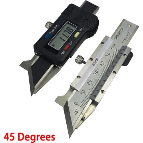 45degrees digital Chamfer Gauge Stainless steel Chamfering vernier caliper Chamfer Caliper Electronic Chamfer Gauge