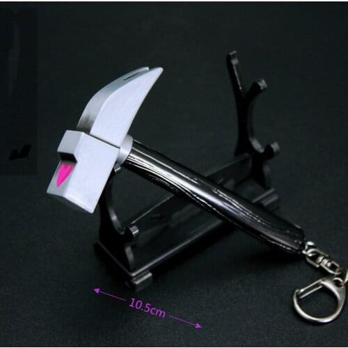 Shuojie Curse Back To Battle Anime Peripherals Nagizaki Wild Rose Hammer Alloy Model Keychain Ornament 11cm