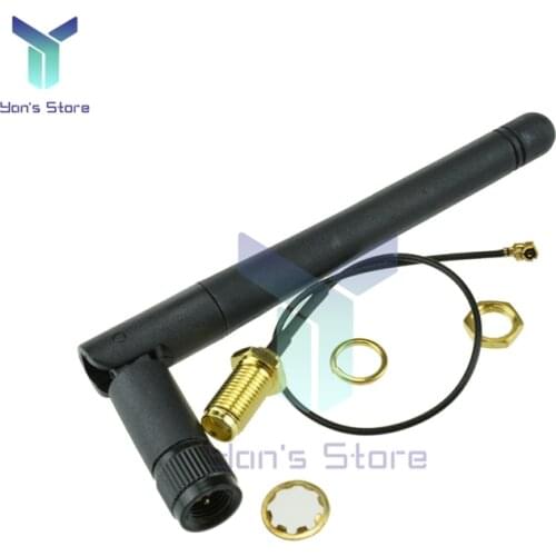 2.4GHz 3DBI WiFi Antenna Aerial RP-SMA Male Wireless Router 20cm PCI IPX to RP SMA Male Pigtail Adapter Cable New Antenna Stick