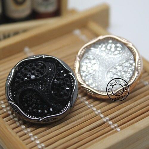 Free Shipping 30mm 10pcs/lot Fine Buttons Handmade Shank Buttons Jewel Decoration DIY Garment Accessary