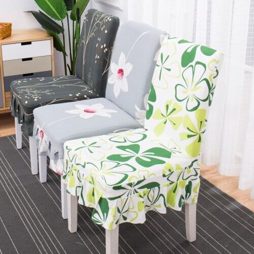 Home stretch conjoined chair cover general restaurant chair cover printing seat chair stool chair sets of European style