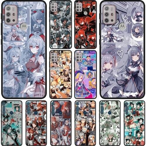 Case For Motorola Moto G30 G Stylus G9 Play G8 Power Lite G10 E6s One Fusion Plus Hyper Edge Shell Genshin Impact Anime