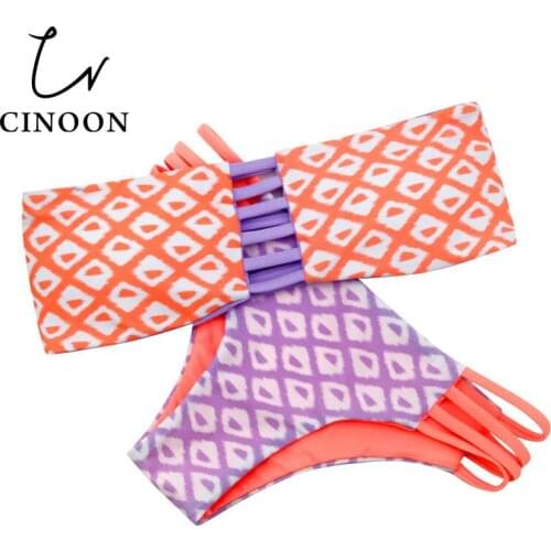 CINOON Amazing New Sexy Bikini One Shoulder Swimsuit Low Waist Bathing Suits Hot Sale Beach Wear Bikini Set