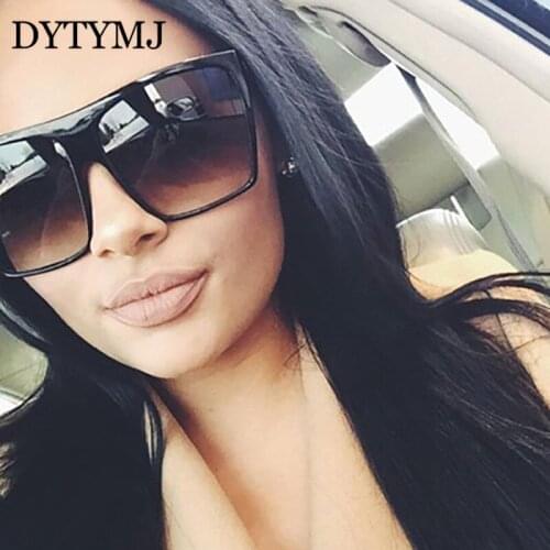 DYTYMJ Vintage Square Sunglasses Women Oversized Gradient Sun Glasses Women Luxury Brand Designer Sun Glasses Gafas De Sol Mujer