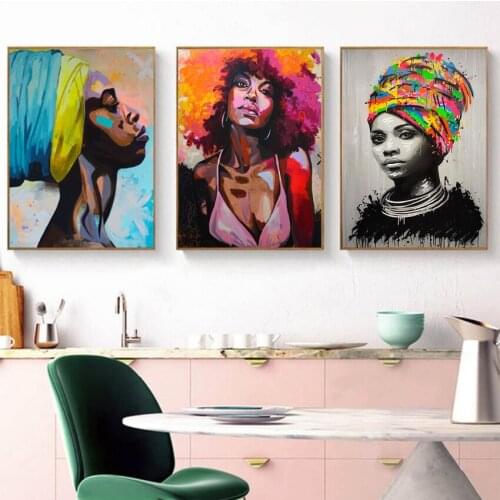 Graffiti Art Poster Print Canvas Painting For Living Room Wall Art Beautiful Girl Decoration Paintings No Frame