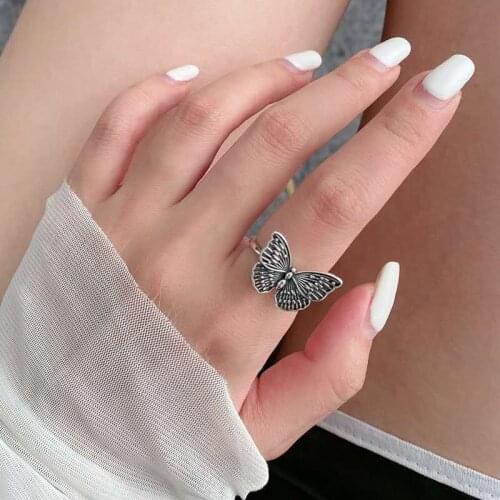 Original Design Butterfly Ring Simple Rings for Women Wedding Engagement Jewelry Gifts