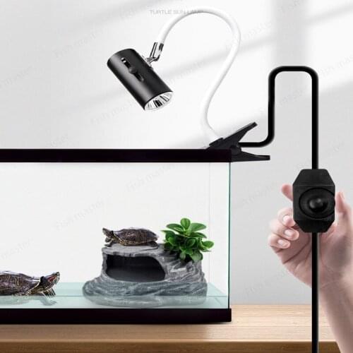 Reptile Heat Lamp UVB Basking Light Bulb Holder 35/50W Clip-on Aquarium Amphibians Turtle Tortoise Spider Lizard Frog Hedgehog