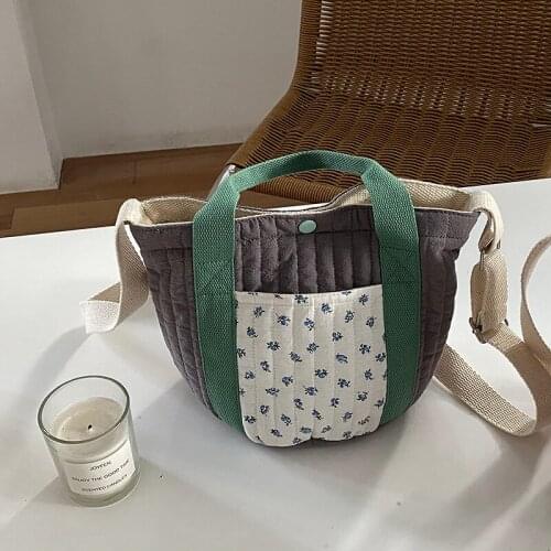 Fashion Smile Women Picnic Bucket Bags Vintage Design Ladies Canvas Shoulder Handbags Eco Reusable Cotton Large Casual Tote bag