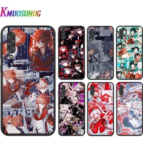 Anime Genshin darbe For Samsung A10 10E 10S 20 20S 20E 30 30S 40 40S 50 50S 60 70 70S 80 90 A2 Core Black Soft phone Case