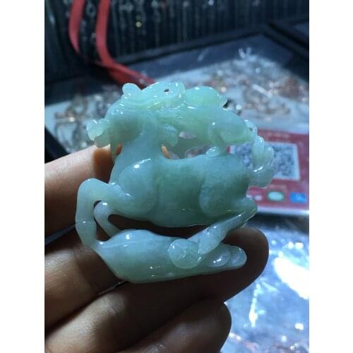 Natural Myanmar jade A HandCarved jade monkey jadeite jade green jade pendant jade necklace pendants jewelry necklaces