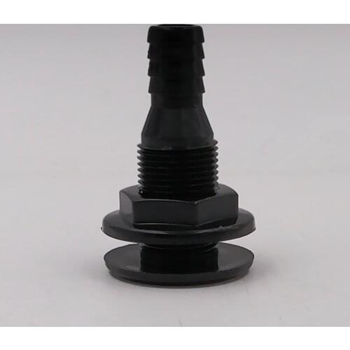 New Boats Parts Straight Connector Thru Hull Plumbing Fitting for 3/4" Hose with Stainless Steel Covered