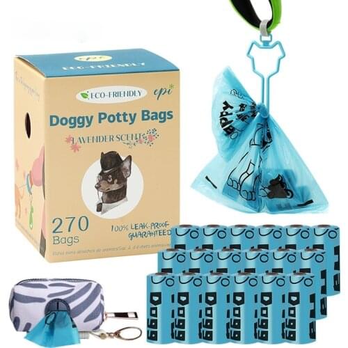 New Dog Poop Bag 15 Bags/ Roll Large Cat Waste Bags Doggie Outdoor Home Clean Refill Garbage Bag Pet Supplies