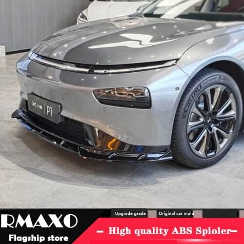 For XiaoPeng P7 Front shovel Body kit spoiler 2021-2022 XP P7 ABS Rear lip rear spoiler front Bumper Diffuser Protector
