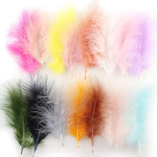 20Pieces 15 Colors 10-18cm Turkey Feathers feathers women necklace Earrings tassels DIY Jewelry Accessories Charm